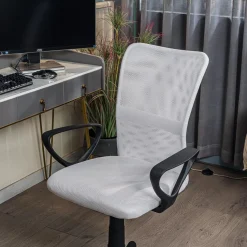 Chaise de bureau ergonomique réglable Blanc