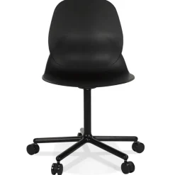 Chaise de bureau moderne 'MAGELLAN' noire sur roulettes