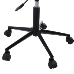 Chaise de bureau réglable en métal Noire