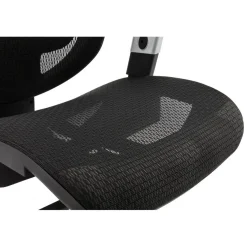 Chaise de bureau tissu noir design BURBLE