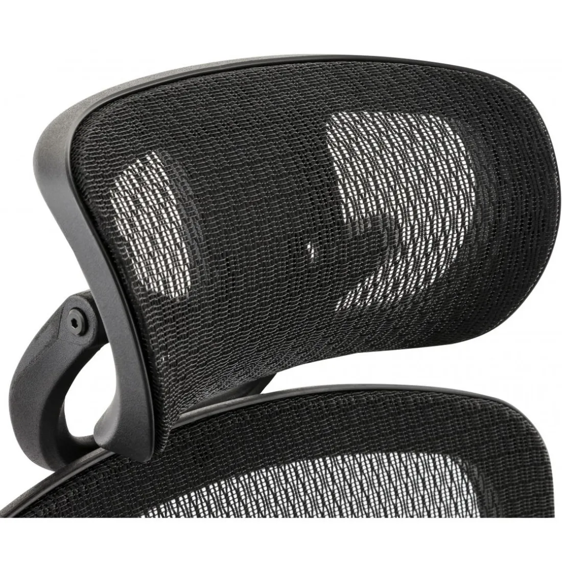 Chaise de bureau tissu noir design BURBLE