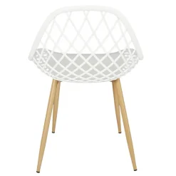 Chaise de Jardin Croisillons Blanc