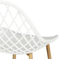 Chaise de Jardin Croisillons Blanc