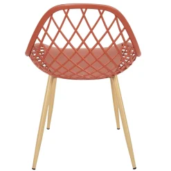 Chaise de Jardin Croisillons Terracotta