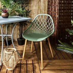 Chaise de Jardin Croisillons Vert