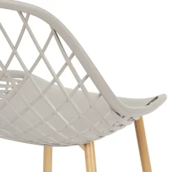 Chaise de Jardin Croisillons Taupe