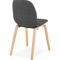 Chaise de salle à manger 'CELTIK' en tissu gris style scandinave