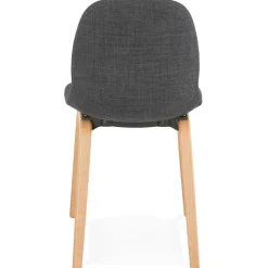 Chaise de salle à manger 'CELTIK' en tissu gris style scandinave