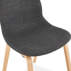 Chaise de salle à manger 'CELTIK' en tissu gris style scandinave
