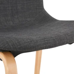 Chaise de salle à manger 'CELTIK' en tissu gris style scandinave
