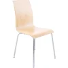 Chaise de salle à manger design 'ESPERA' en bois finition naturelle