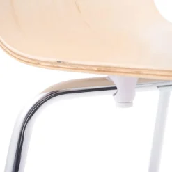 Chaise de salle à manger design 'ESPERA' en bois finition naturelle