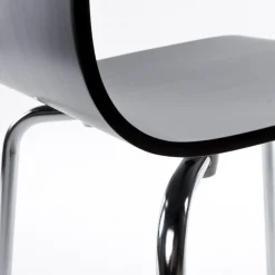 Chaise de salle à manger design 'ESPERA' en bois noire