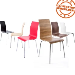 Chaise de salle à manger design 'ESPERA' en bois noire