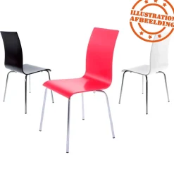 Chaise de salle à manger design 'ESPERA' en bois noire