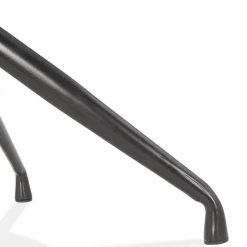 Chaise design avec accoudoirs 'GRAPIN' en velours gris