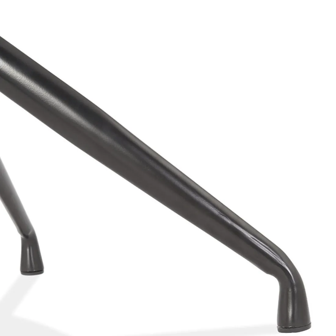 Chaise design avec accoudoirs 'GRAPIN' en velours gris