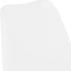 Chaise design 'BYBLOS' blanche style industriel