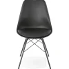 Chaise design 'BYBLOS' noire style industriel