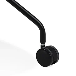 Chaise design de bureau 'EVORA' noire sur roulettes