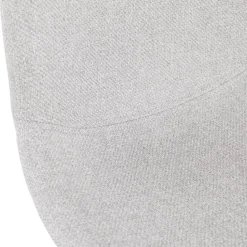 Chaise design 'DECLIK' grise claire avec pieds en métal noir