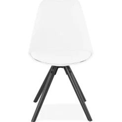 Chaise design 'PIPA' blanche