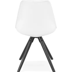 Chaise design 'PIPA' blanche