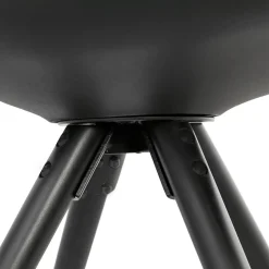 Chaise design 'PIPA' noire