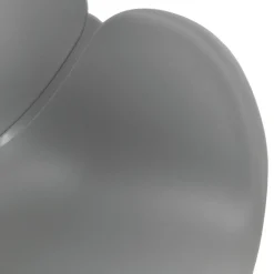 Chaise design scandinave 'PICATA' grise avec pieds en bois