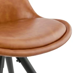 Chaise design 'STREET' brune style industriel