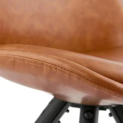 Chaise design 'STREET' brune style industriel