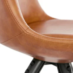 Chaise design 'STREET' brune style industriel