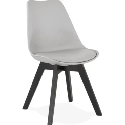 Chaise design 'TAPAS' grise