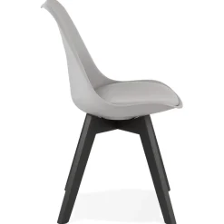 Chaise design 'TAPAS' grise