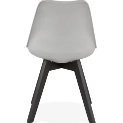 Chaise design 'TAPAS' grise