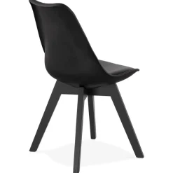 Chaise design 'TAPAS' noire