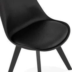 Chaise design 'TAPAS' noire