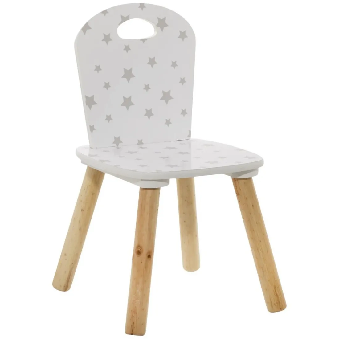 Chaise douceur motif blanc