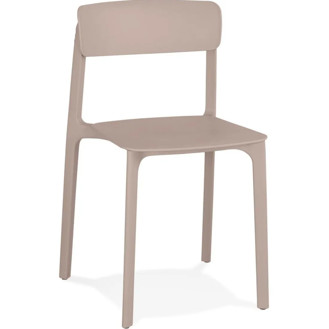 Chaise intérieur ou extérieur 'TROPICAL' en matière plastique beige