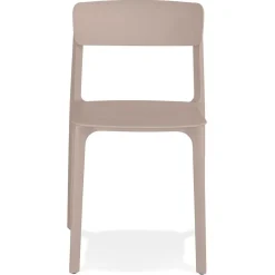 Chaise intérieur ou extérieur 'TROPICAL' en matière plastique beige