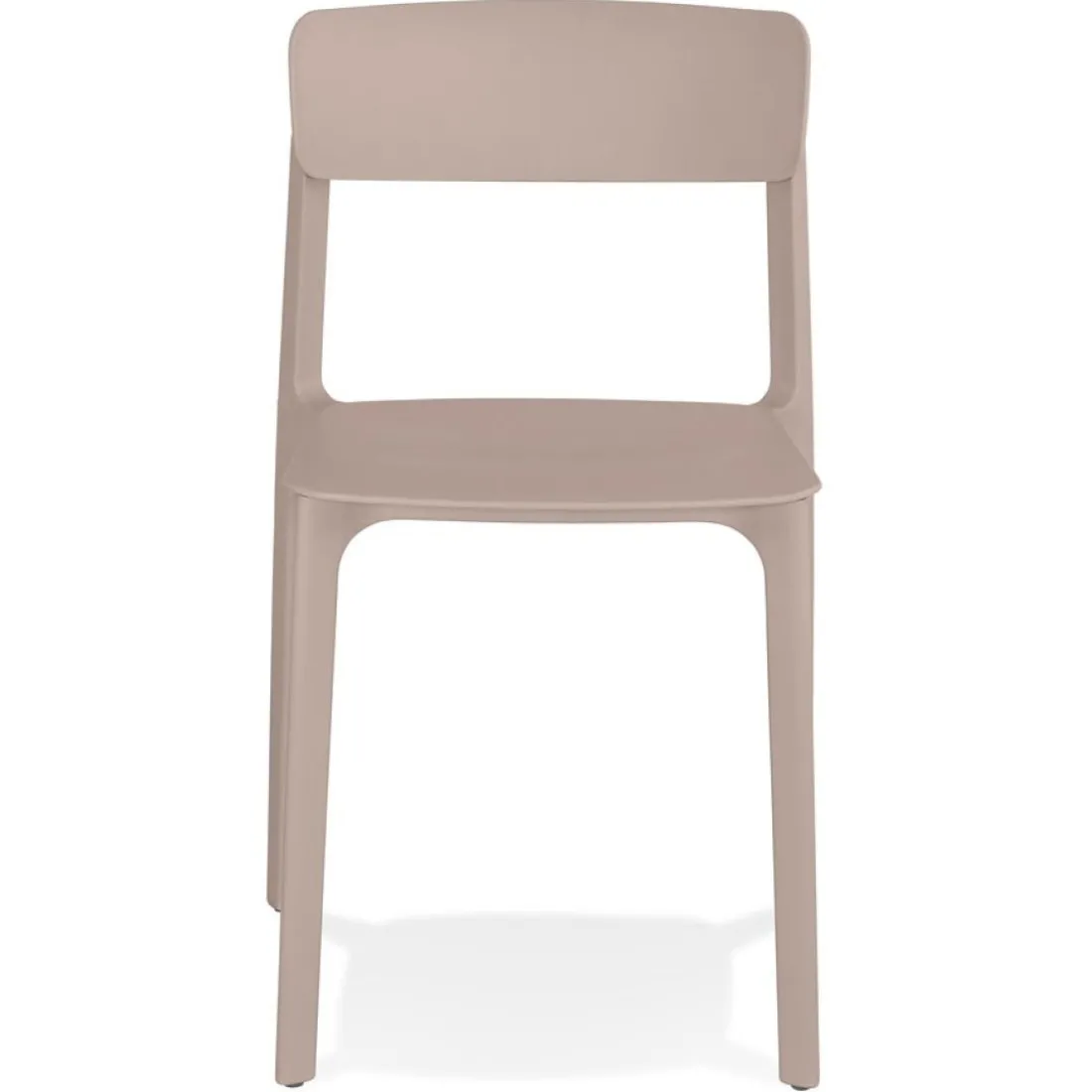 Chaise intérieur ou extérieur 'TROPICAL' en matière plastique beige