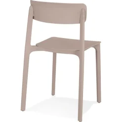 Chaise intérieur ou extérieur 'TROPICAL' en matière plastique beige