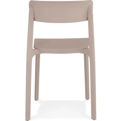 Chaise intérieur ou extérieur 'TROPICAL' en matière plastique beige