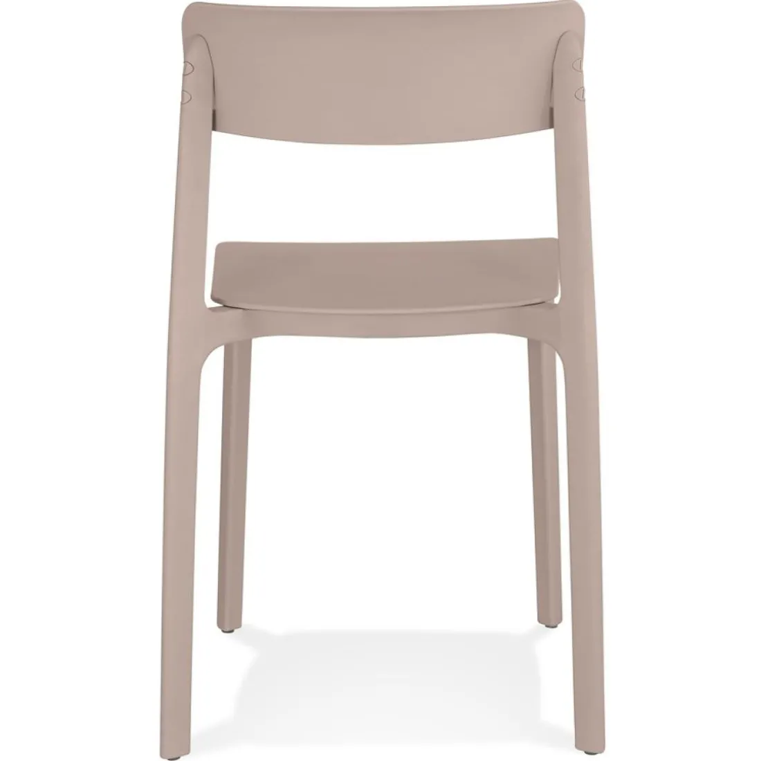 Chaise intérieur ou extérieur 'TROPICAL' en matière plastique beige