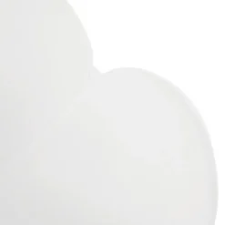 Chaise moderne 'FIDJI' blanche avec pieds en métal blanc