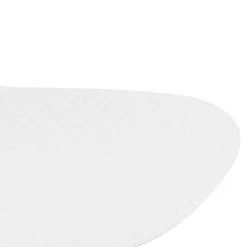 Chaise moderne 'GAUDY' blanche avec pied en métal blanc