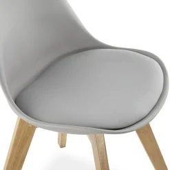 Chaise moderne 'TEKI' grise