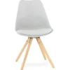Chaise scandinave 'GOUJA' grise