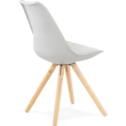 Chaise scandinave 'GOUJA' grise