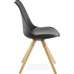 Chaise scandinave 'GOUJA' noire